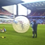 Taylor Zorbing Hire UK - Aston Villa Pitchside Web