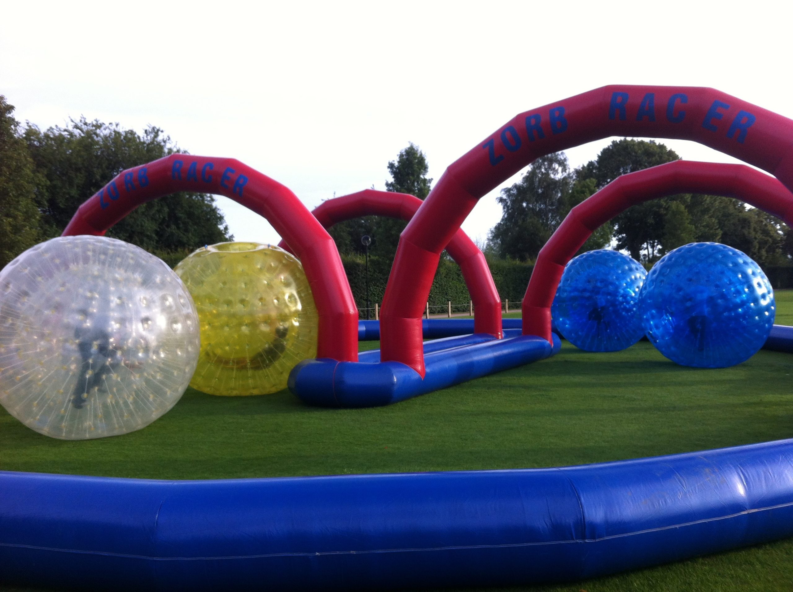 Zorb Race Track And Zorb Balls