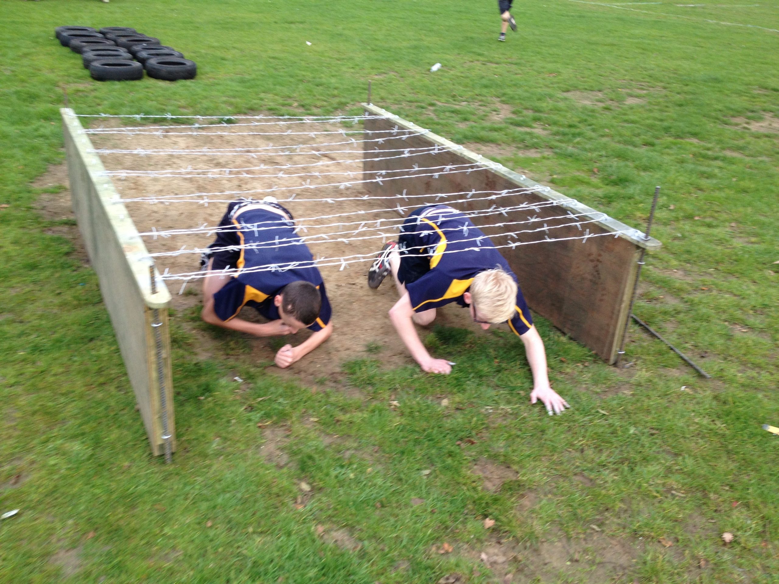 Children In An Obstacle Course