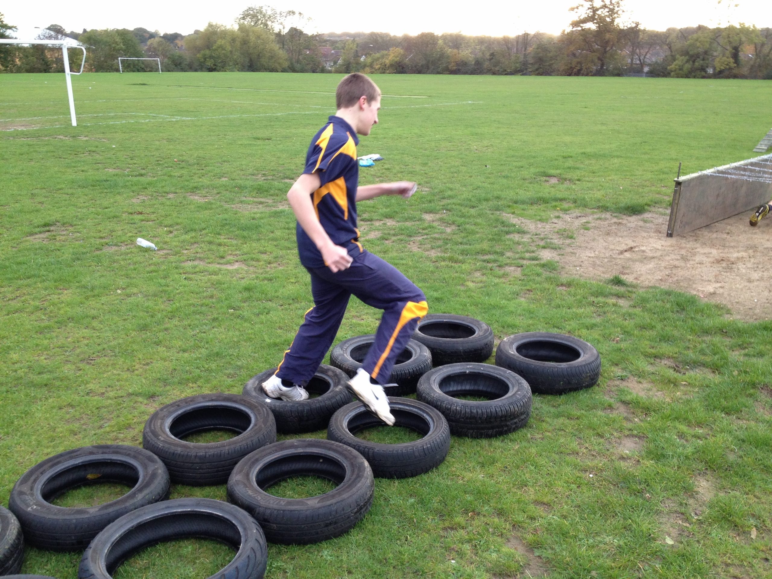Child Participating In An Assault Course