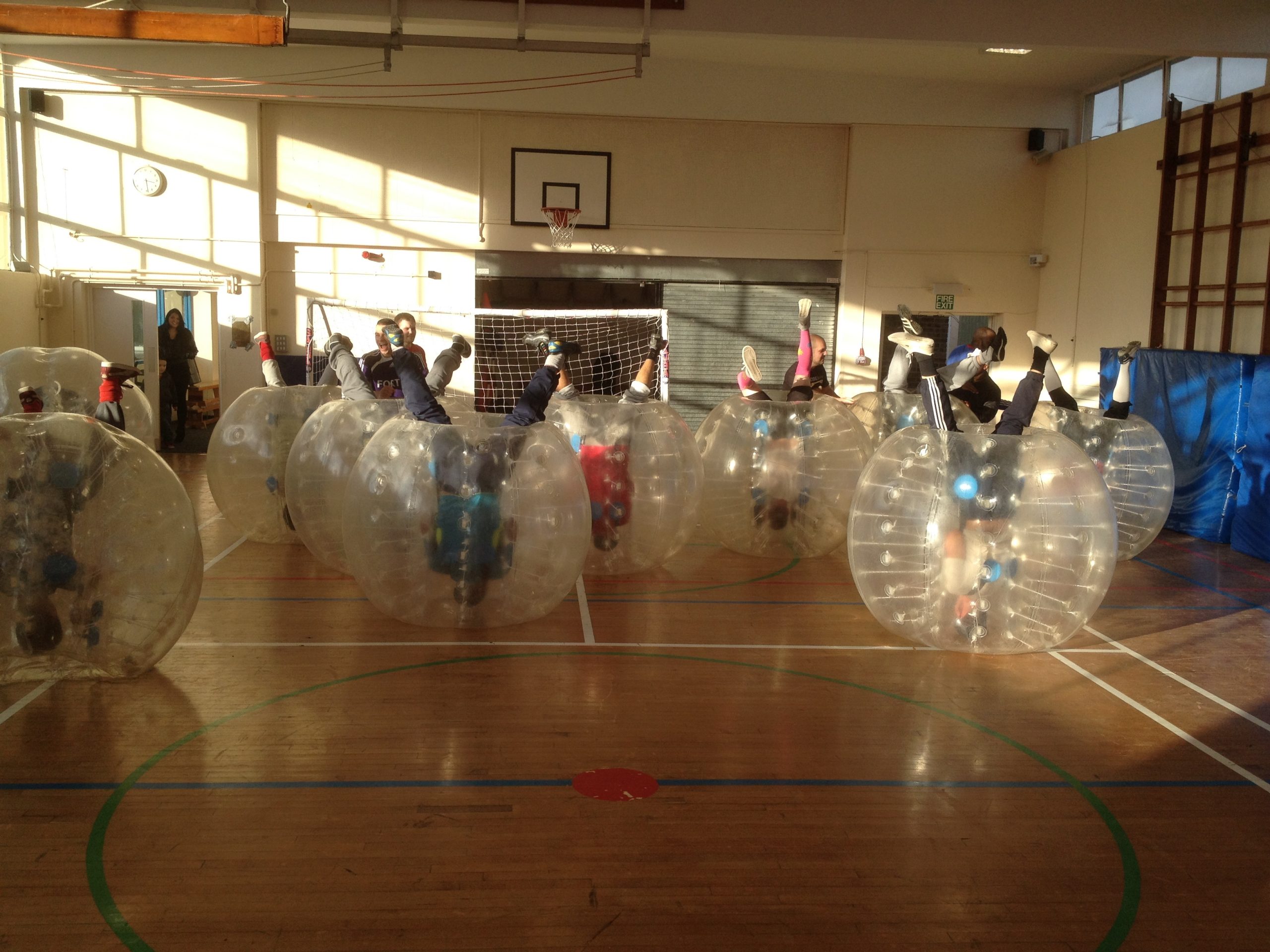BUBBLE FOOTBALL AT SPORTS DAY