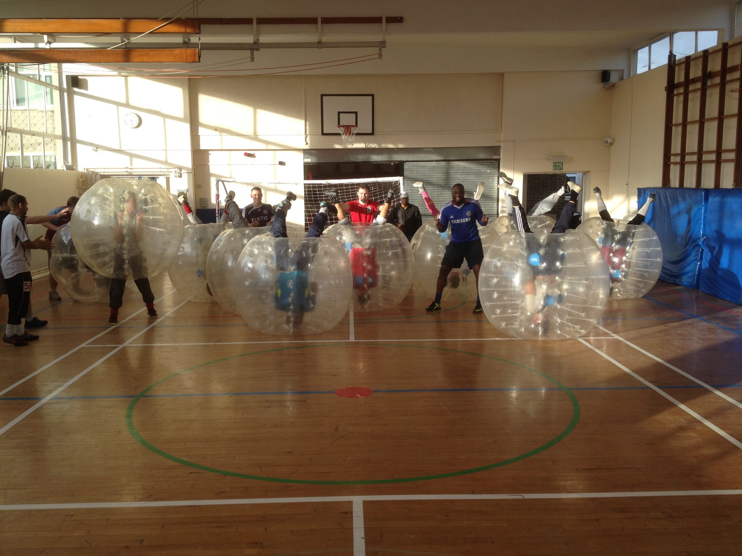 BUBBLE FOOTBALL At Sports Day